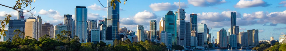 a photo of the Brisbane city skyline