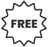 Icon that says FREE