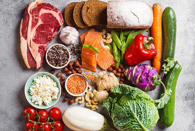 A photo of healthy ingredients