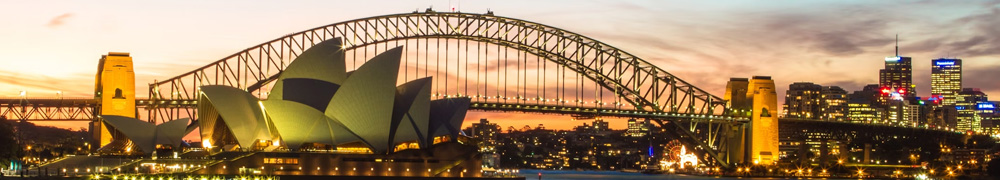 A photo of the Sydney skyline