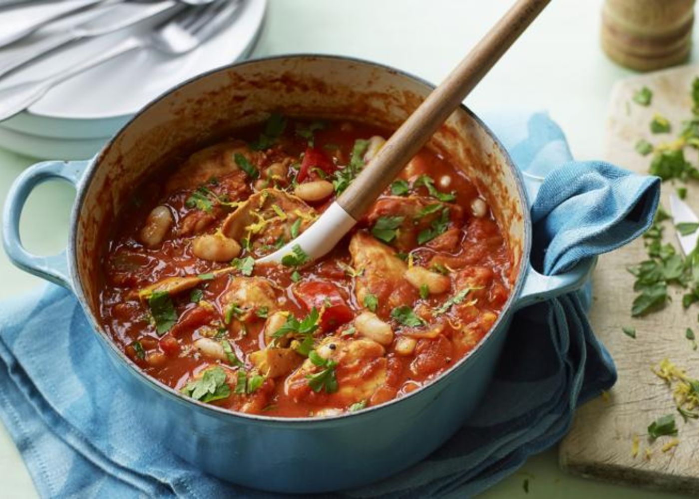 Chicken, bacon + butter bean cassoulet