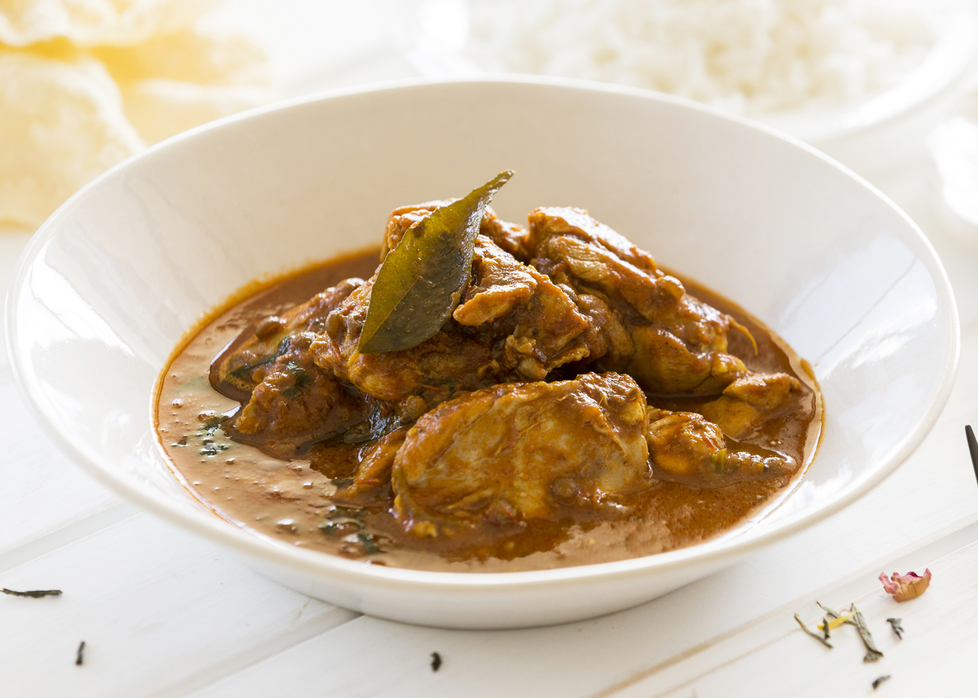 Chicken + lentil curry w basmati rice