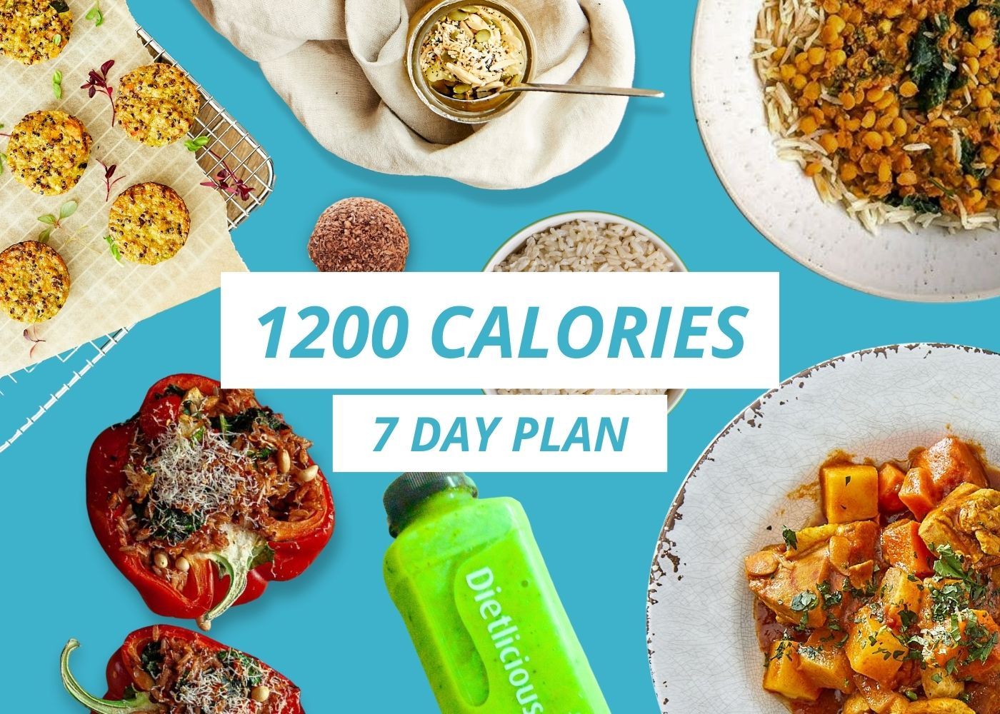 1200 Calorie - 7 Day - Plan 1 - Add Your Own Salad Greens