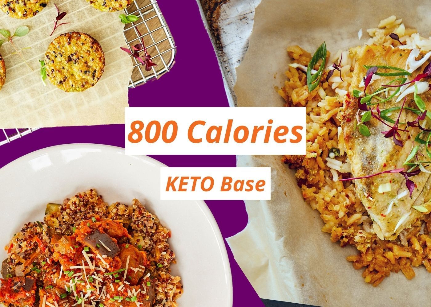 800 Calorie Keto - 7 Day - Plan 1 - Add Your Own Salad Greens