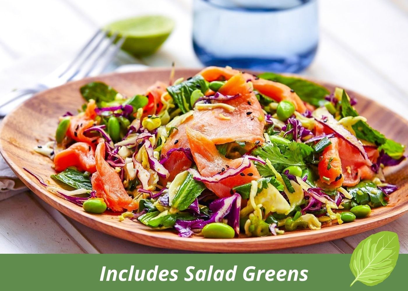 Smoked Salmon Salad w Miso Dressing