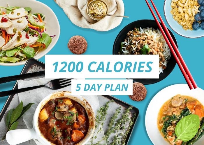 1200 Calorie - 5 Day - Plan 1 - Add Your Own Salad Greens