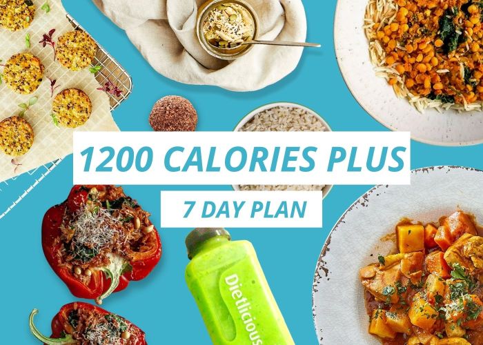 1200 Calorie - 7 Day - Plan 1 - with Salad Greens