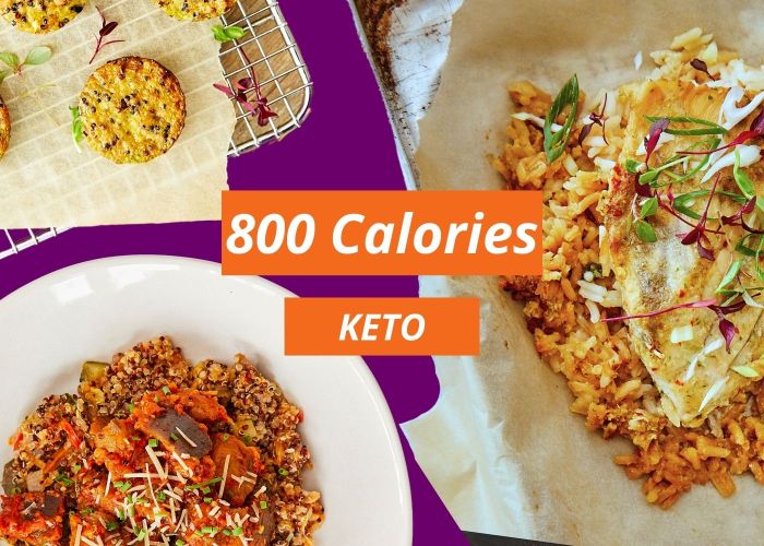 800 Calorie Keto - 7 Day - Plan 1 - Add Your Own Salad Greens