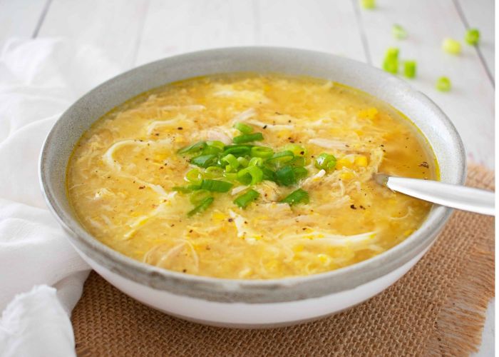 Chicken + corn soup