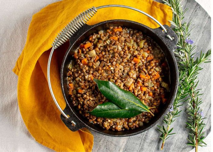 French lentil saute