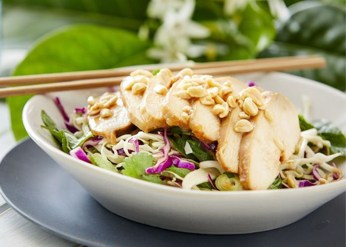 Sweet chilli + lime chicken Salad