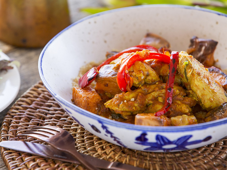 Moroccan chicken w sweet potato