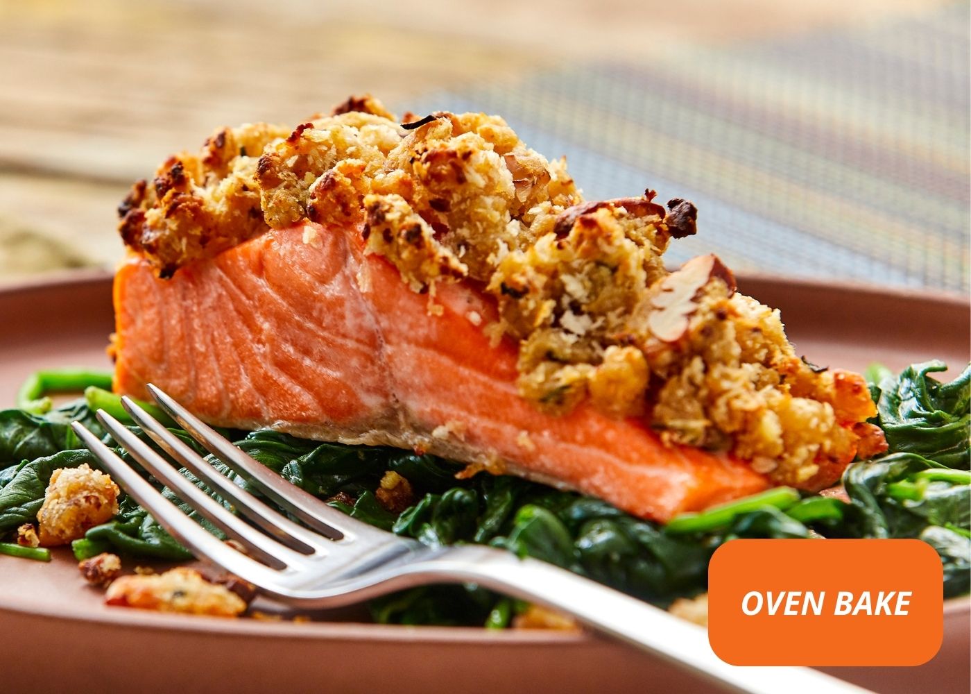 Salmon w honey mustard pecan crust - Fish Only