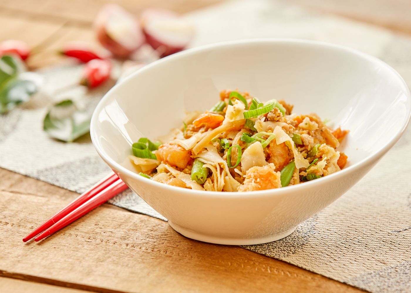 Pork + prawn stir fry