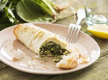 Spinach filo